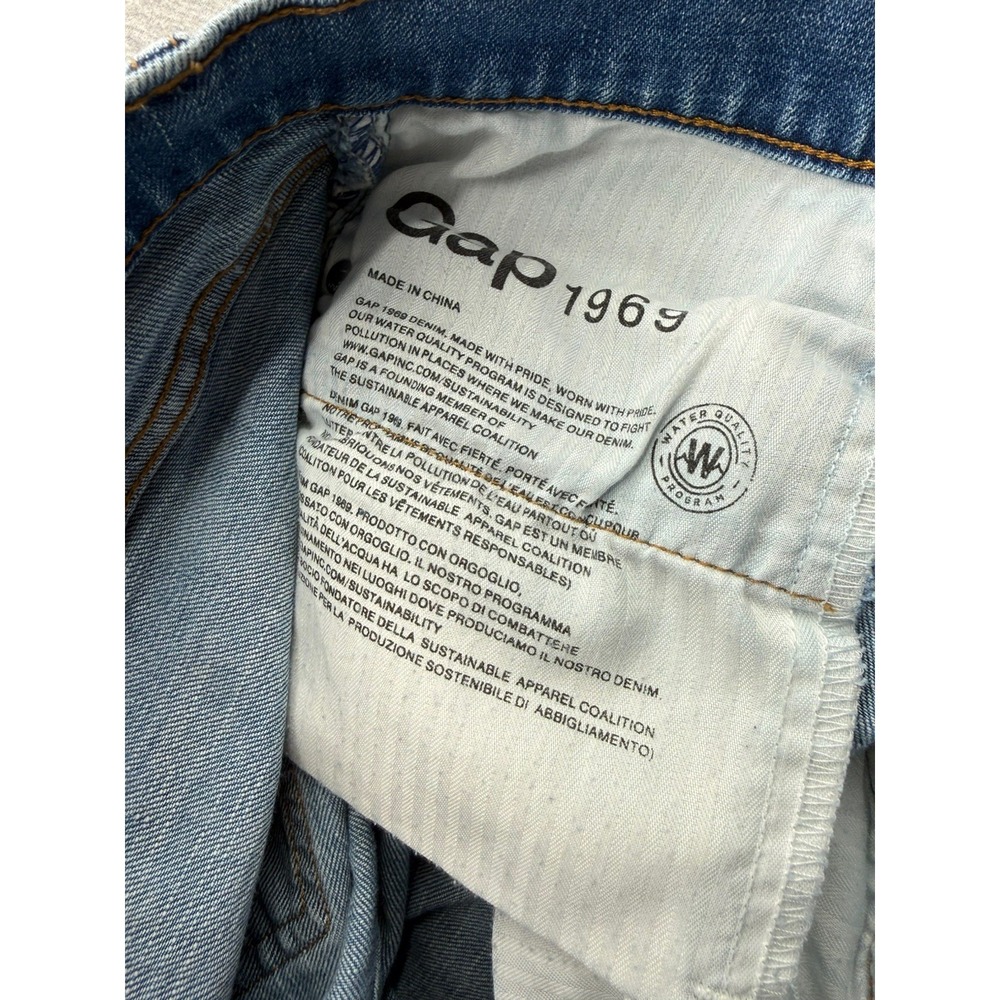 Gap Jeans Women's 28 Blue Best Girlfriend Distressed Denim - Picture 10 of 15